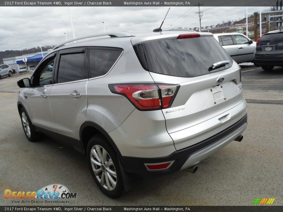 2017 Ford Escape Titanium 4WD Ingot Silver / Charcoal Black Photo #19