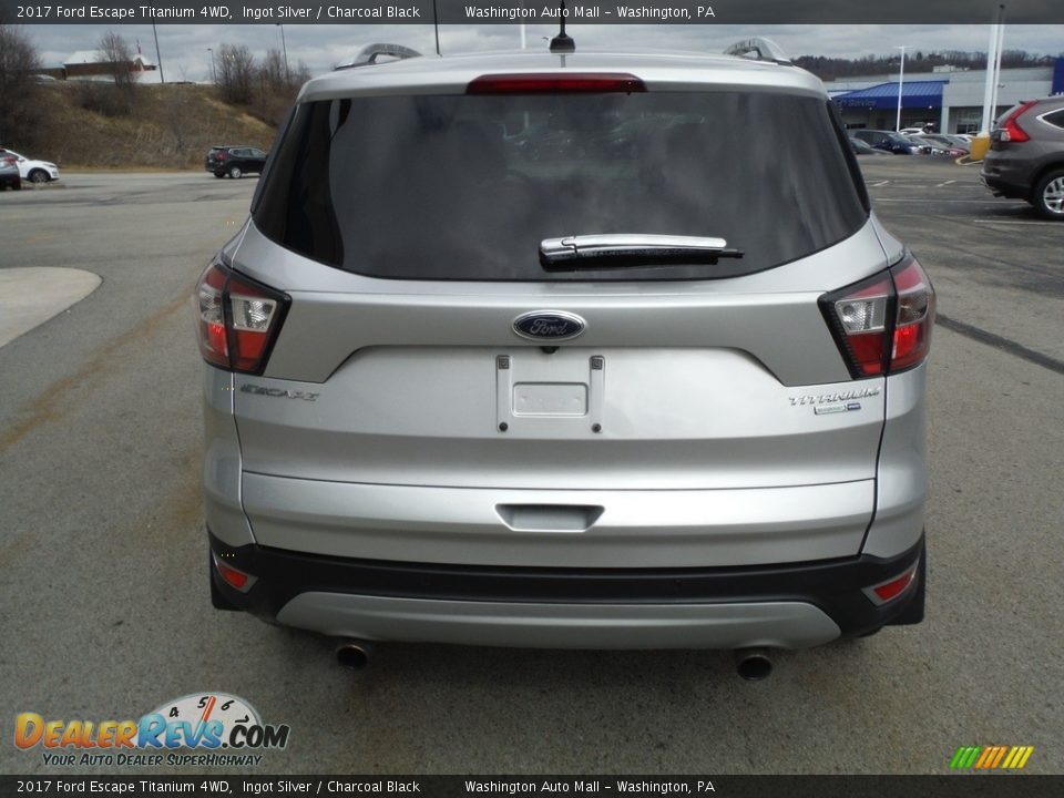2017 Ford Escape Titanium 4WD Ingot Silver / Charcoal Black Photo #20