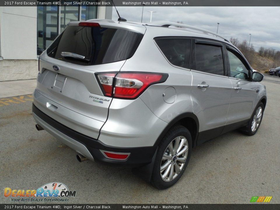 2017 Ford Escape Titanium 4WD Ingot Silver / Charcoal Black Photo #21