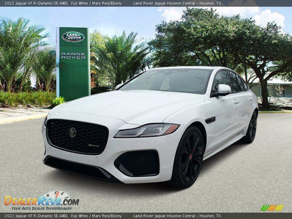 2022 Jaguar XF R-Dynamic SE AWD Fuji White / Mars Red/Ebony Photo #1