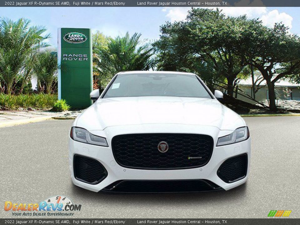 2022 Jaguar XF R-Dynamic SE AWD Fuji White / Mars Red/Ebony Photo #8