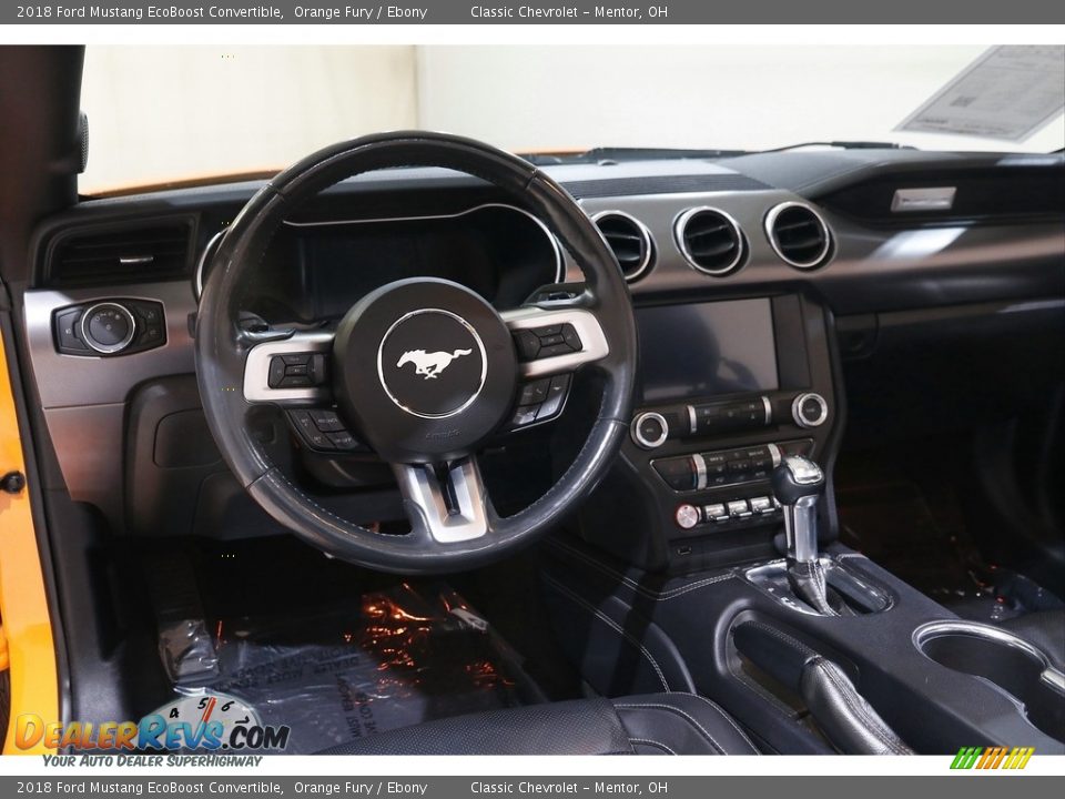 Dashboard of 2018 Ford Mustang EcoBoost Convertible Photo #7