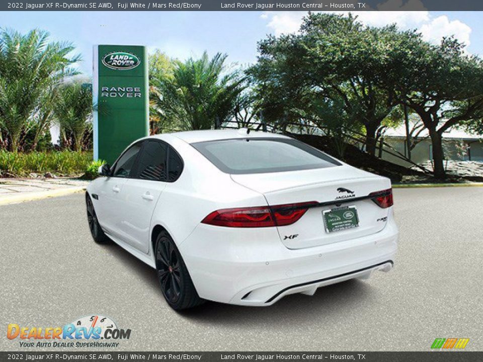 2022 Jaguar XF R-Dynamic SE AWD Fuji White / Mars Red/Ebony Photo #10