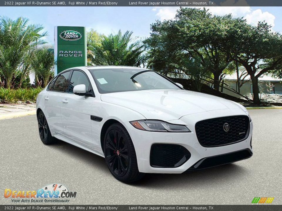 2022 Jaguar XF R-Dynamic SE AWD Fuji White / Mars Red/Ebony Photo #12