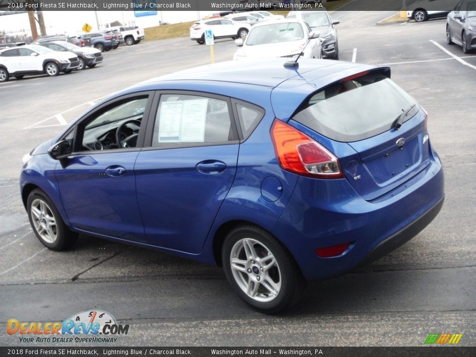 2018 Ford Fiesta SE Hatchback Lightning Blue / Charcoal Black Photo #7