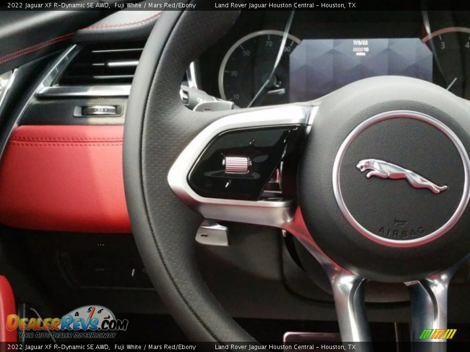 2022 Jaguar XF R-Dynamic SE AWD Steering Wheel Photo #16