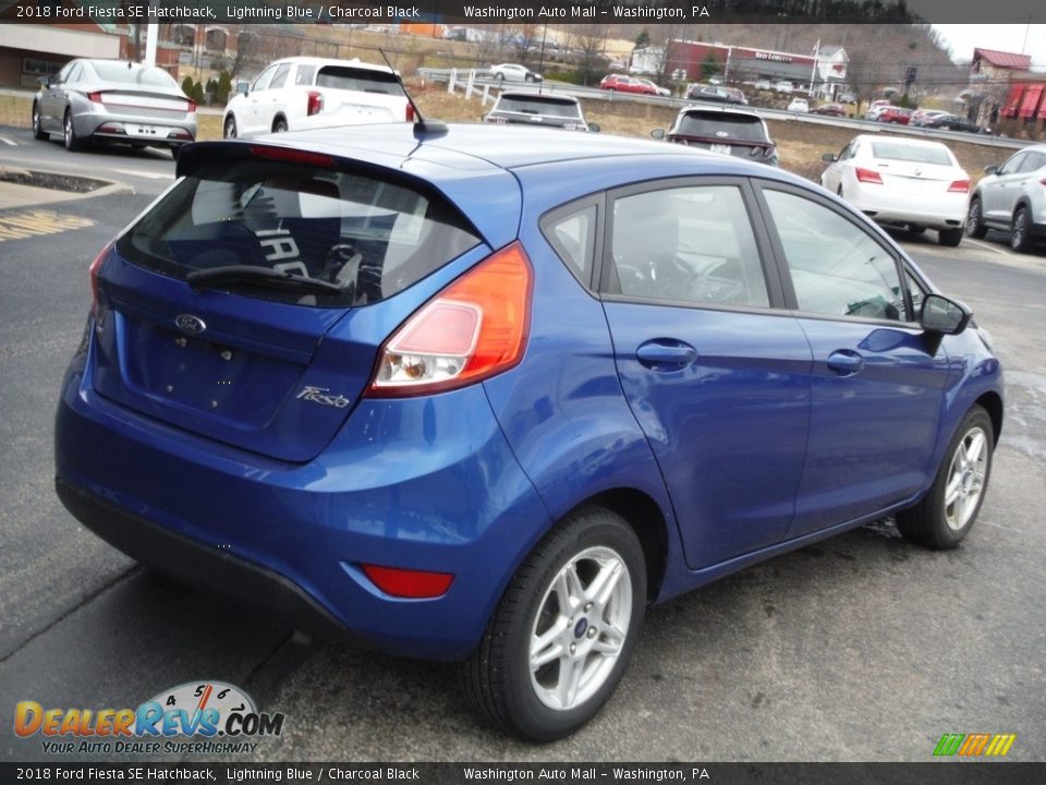 2018 Ford Fiesta SE Hatchback Lightning Blue / Charcoal Black Photo #9