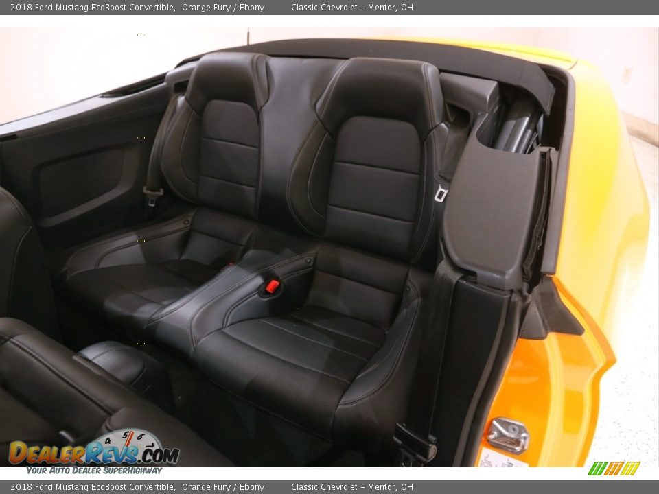Rear Seat of 2018 Ford Mustang EcoBoost Convertible Photo #19