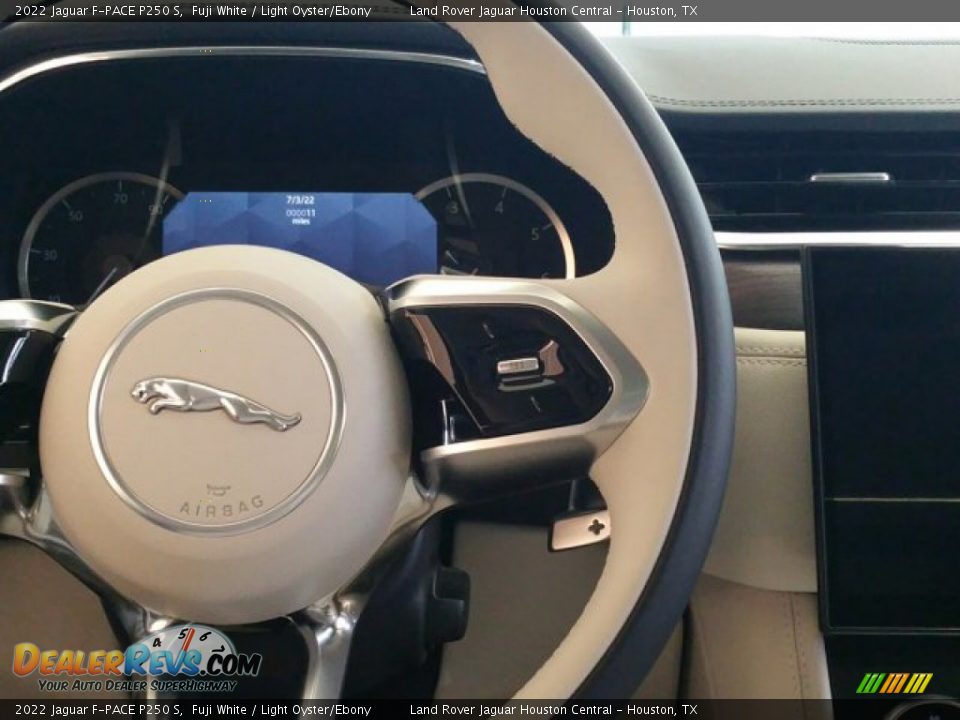 2022 Jaguar F-PACE P250 S Steering Wheel Photo #17