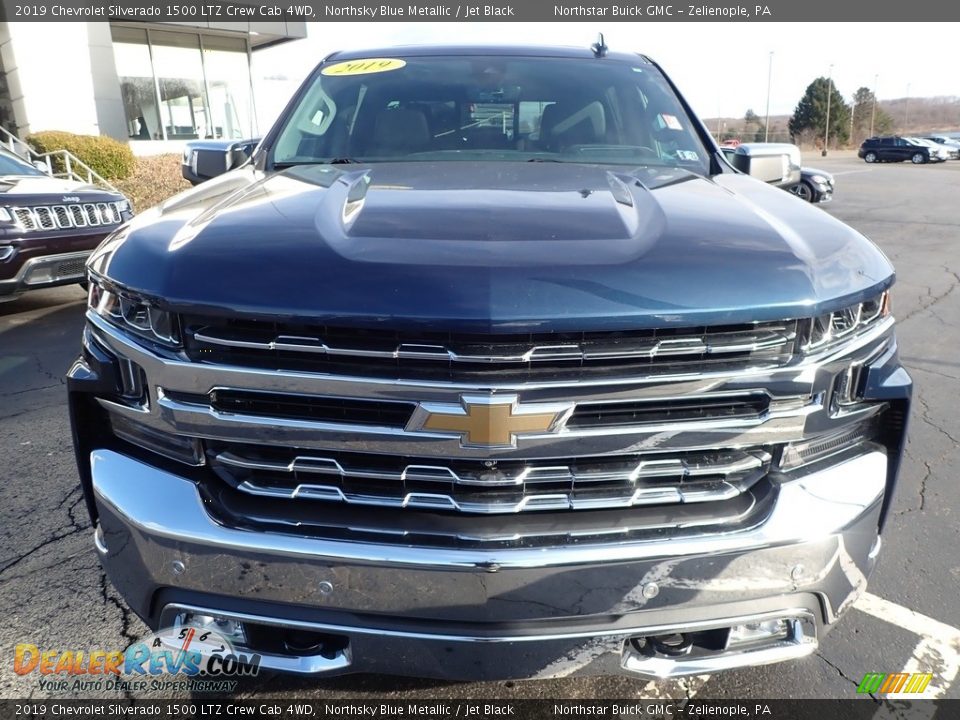 2019 Chevrolet Silverado 1500 LTZ Crew Cab 4WD Northsky Blue Metallic / Jet Black Photo #3