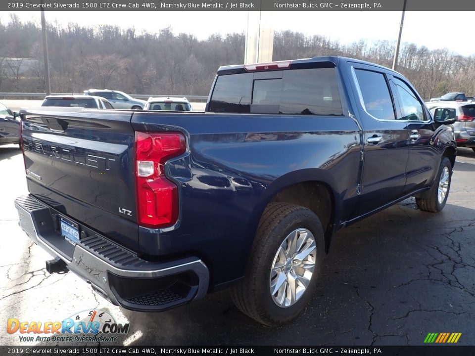 2019 Chevrolet Silverado 1500 LTZ Crew Cab 4WD Northsky Blue Metallic / Jet Black Photo #8