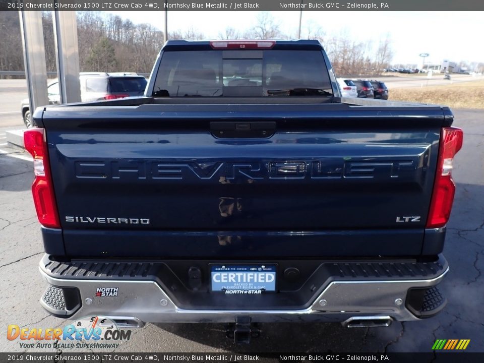 2019 Chevrolet Silverado 1500 LTZ Crew Cab 4WD Northsky Blue Metallic / Jet Black Photo #9