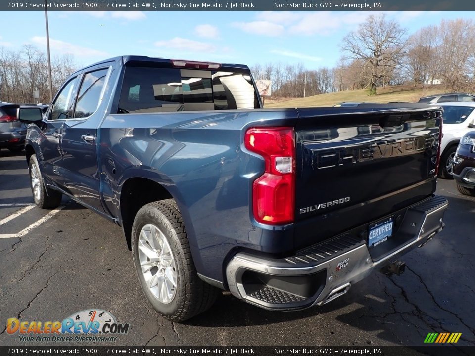 2019 Chevrolet Silverado 1500 LTZ Crew Cab 4WD Northsky Blue Metallic / Jet Black Photo #10