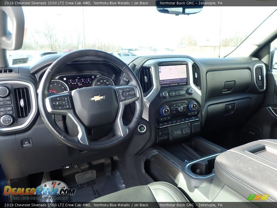 2019 Chevrolet Silverado 1500 LTZ Crew Cab 4WD Northsky Blue Metallic / Jet Black Photo #17