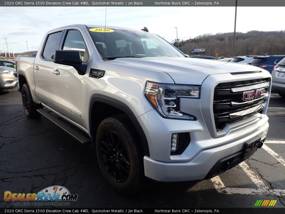 2020 GMC Sierra 1500 Elevation Crew Cab 4WD Quicksilver Metallic / Jet Black Photo #4