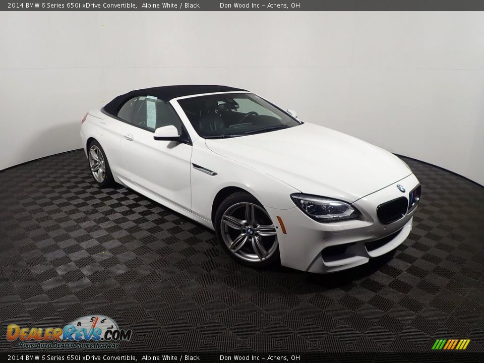2014 BMW 6 Series 650i xDrive Convertible Alpine White / Black Photo #4