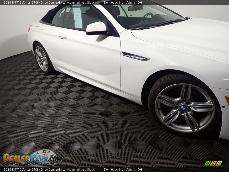 2014 BMW 6 Series 650i xDrive Convertible Alpine White / Black Photo #5
