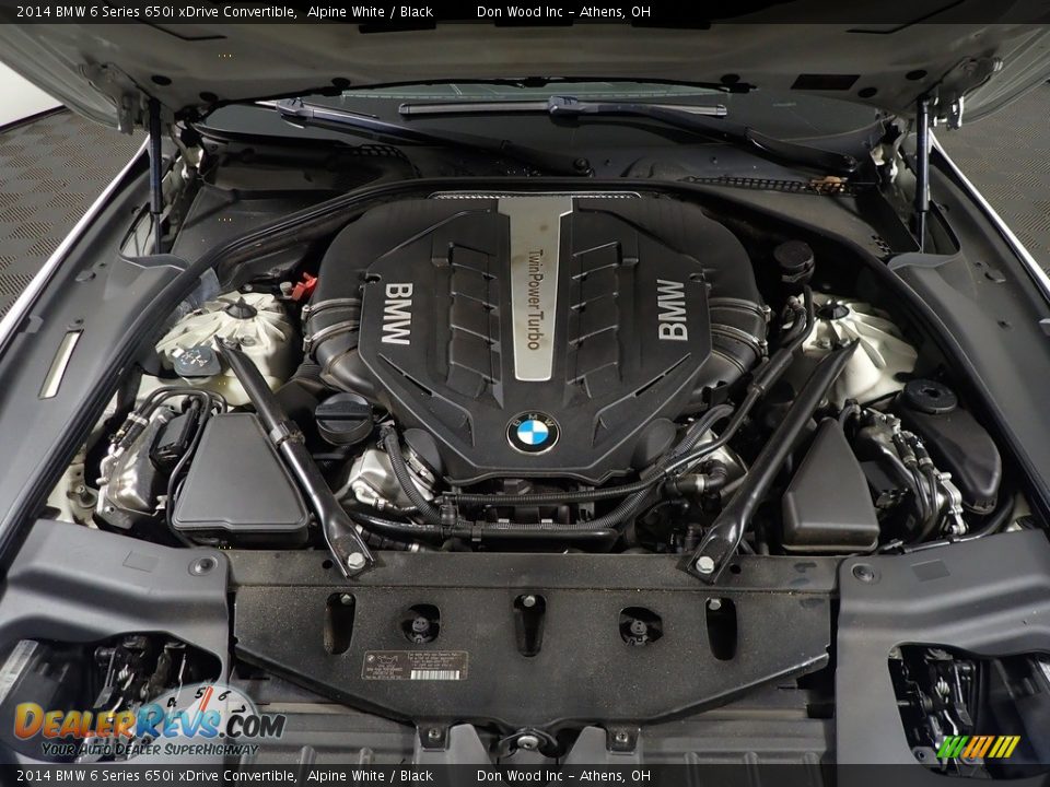 2014 BMW 6 Series 650i xDrive Convertible Alpine White / Black Photo #8
