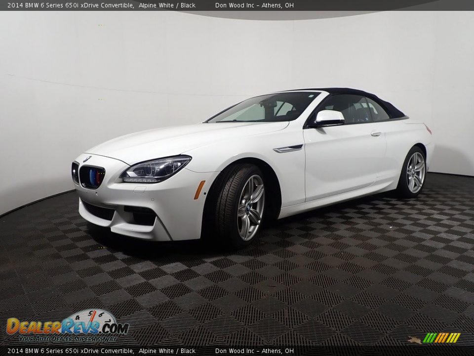 2014 BMW 6 Series 650i xDrive Convertible Alpine White / Black Photo #9