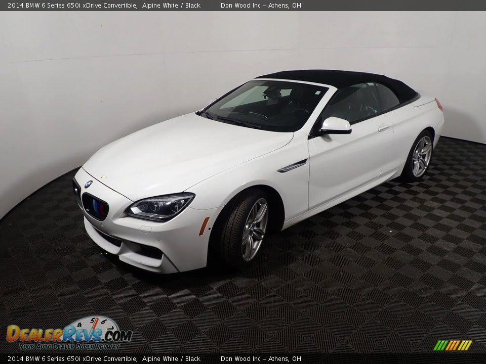 2014 BMW 6 Series 650i xDrive Convertible Alpine White / Black Photo #10