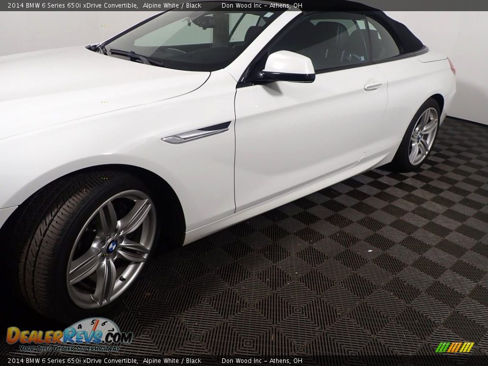 2014 BMW 6 Series 650i xDrive Convertible Alpine White / Black Photo #11