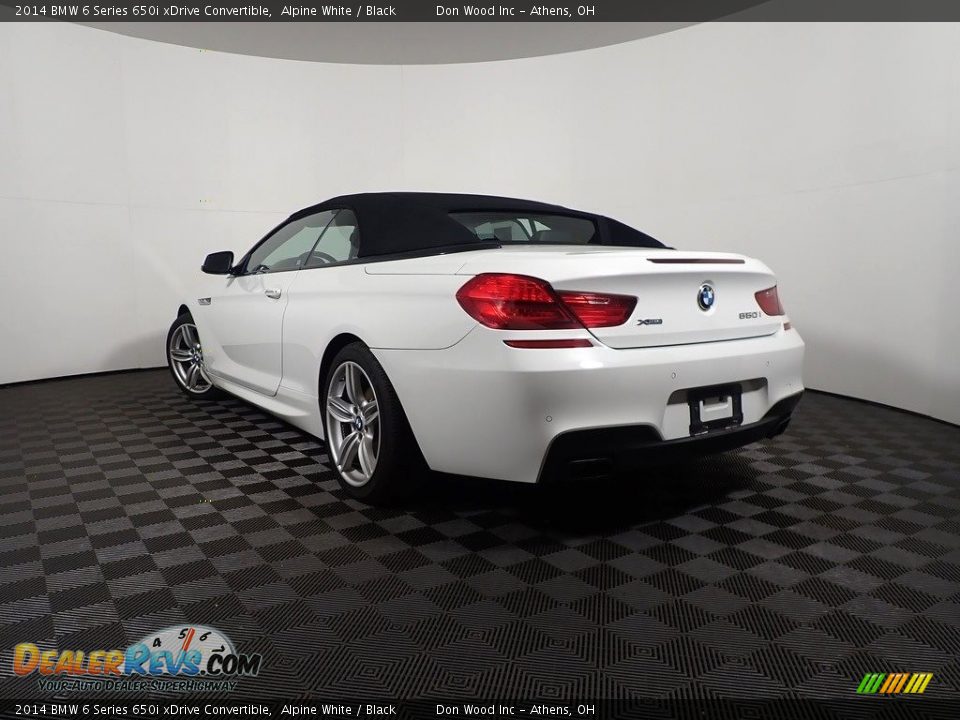 2014 BMW 6 Series 650i xDrive Convertible Alpine White / Black Photo #12
