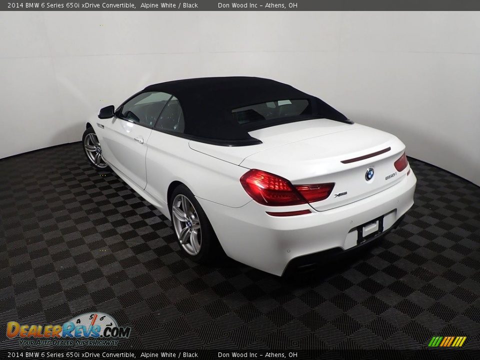 2014 BMW 6 Series 650i xDrive Convertible Alpine White / Black Photo #13