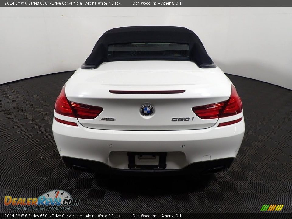 2014 BMW 6 Series 650i xDrive Convertible Alpine White / Black Photo #14