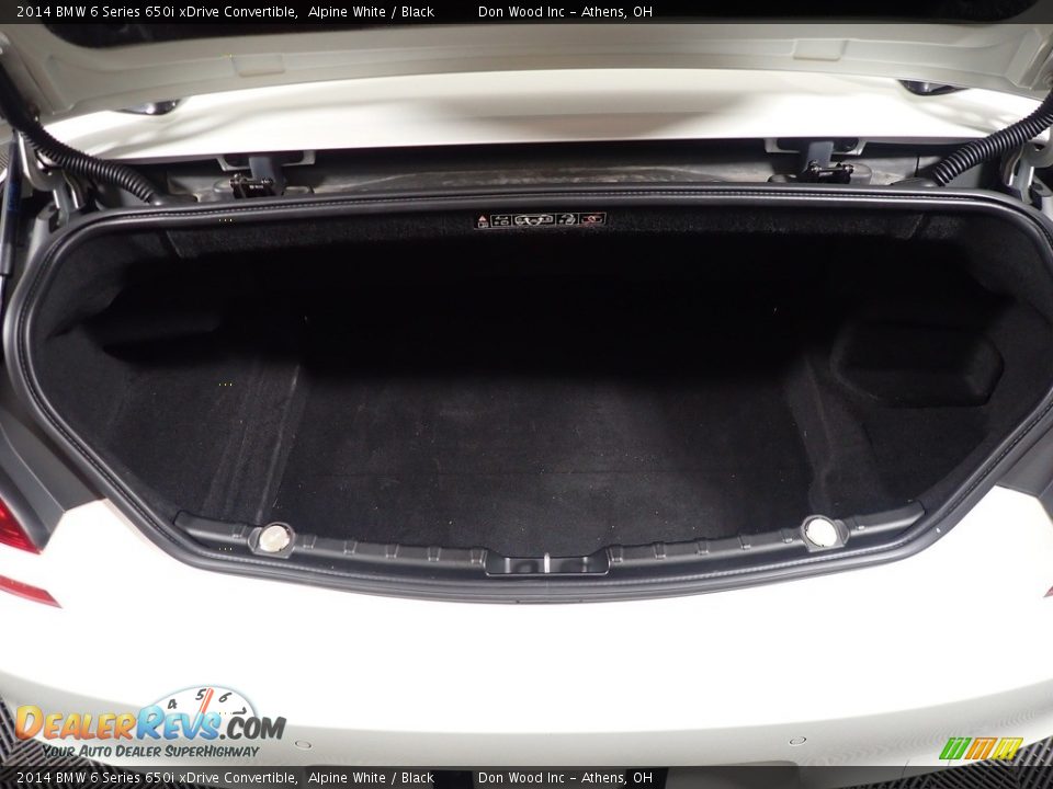 2014 BMW 6 Series 650i xDrive Convertible Alpine White / Black Photo #16