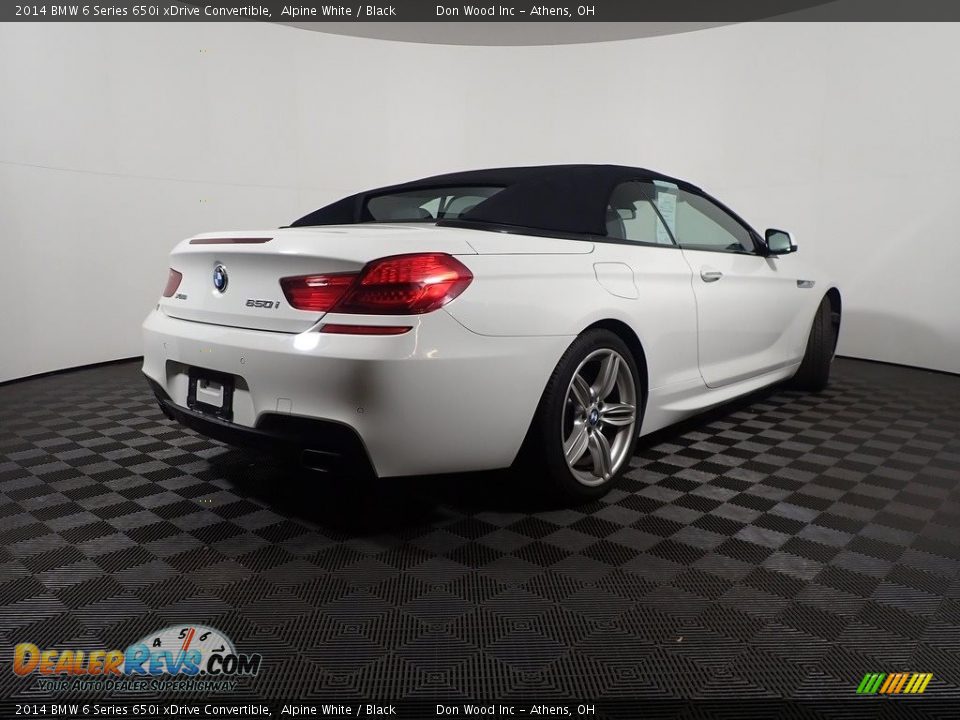2014 BMW 6 Series 650i xDrive Convertible Alpine White / Black Photo #17