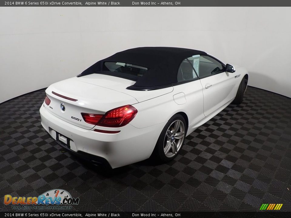 2014 BMW 6 Series 650i xDrive Convertible Alpine White / Black Photo #18