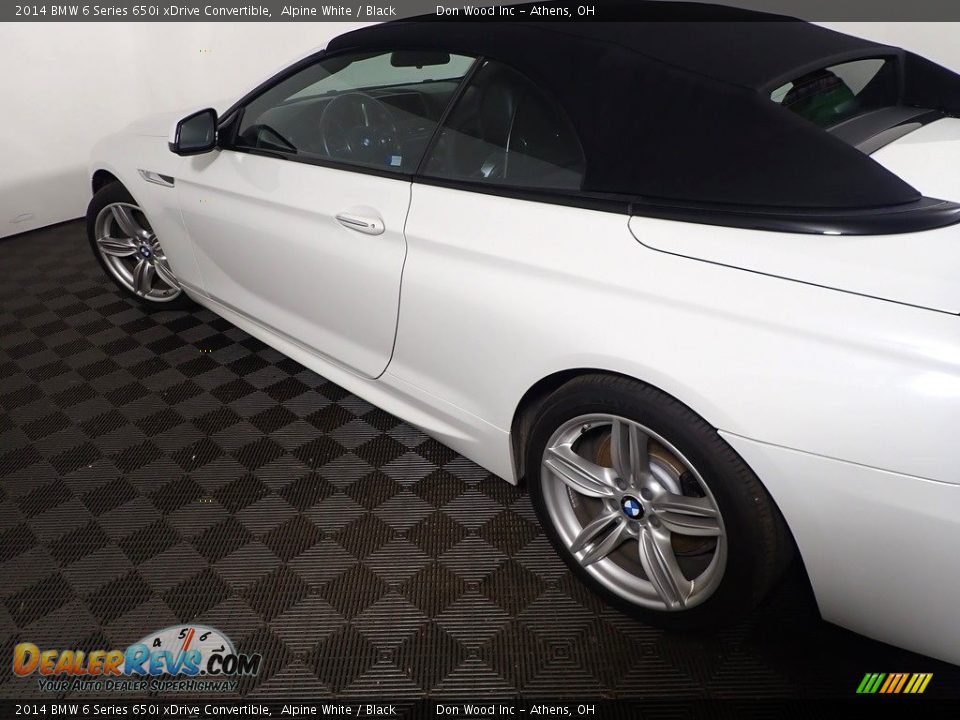 2014 BMW 6 Series 650i xDrive Convertible Alpine White / Black Photo #19