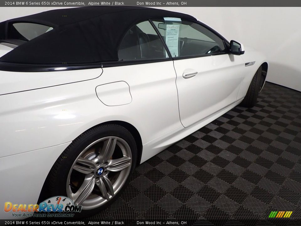 2014 BMW 6 Series 650i xDrive Convertible Alpine White / Black Photo #20