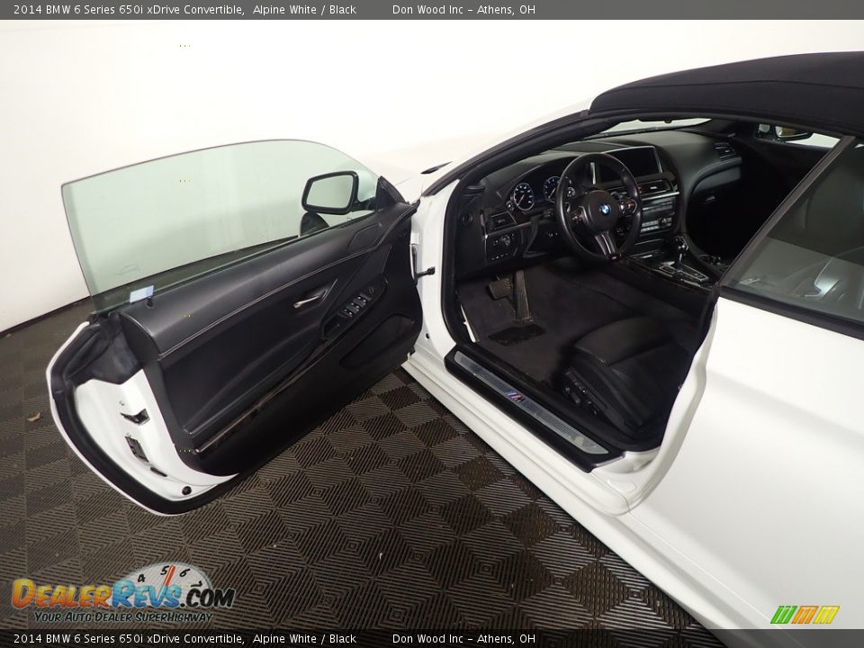 2014 BMW 6 Series 650i xDrive Convertible Alpine White / Black Photo #21