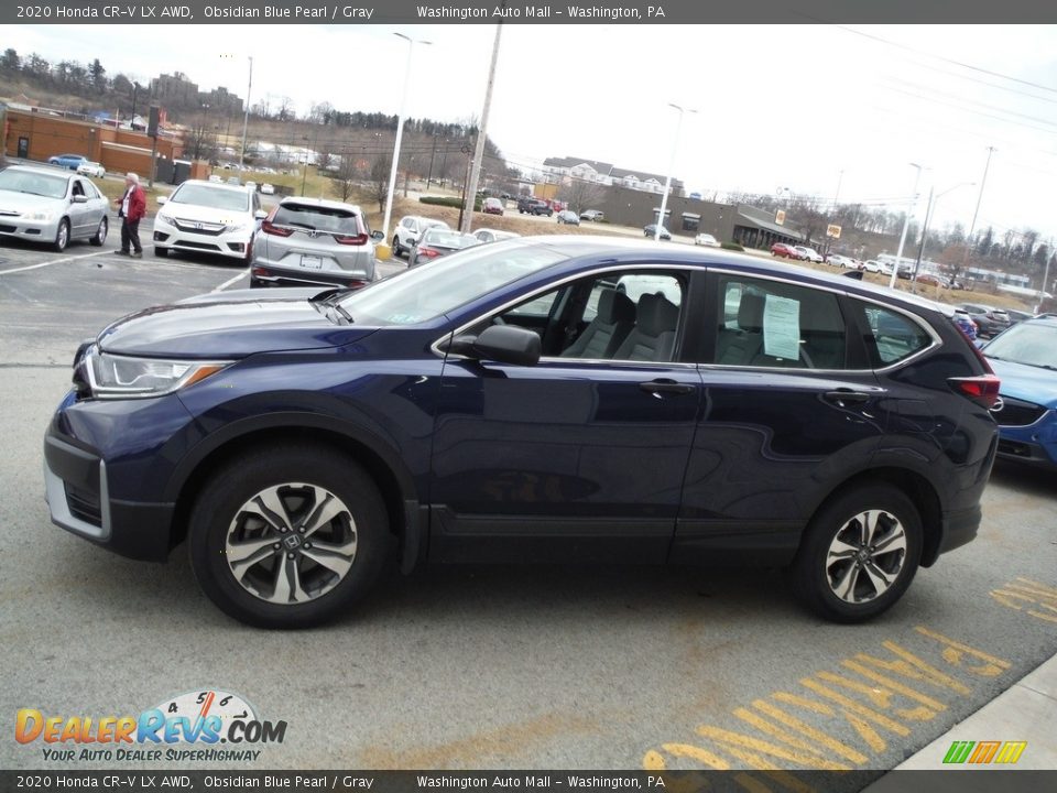 2020 Honda CR-V LX AWD Obsidian Blue Pearl / Gray Photo #5