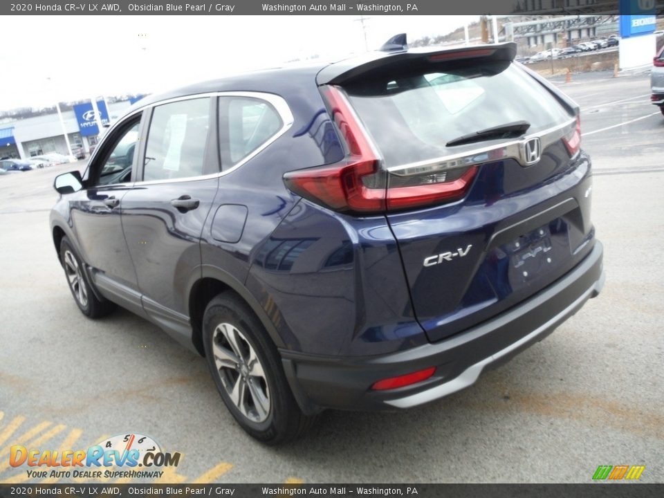 2020 Honda CR-V LX AWD Obsidian Blue Pearl / Gray Photo #6