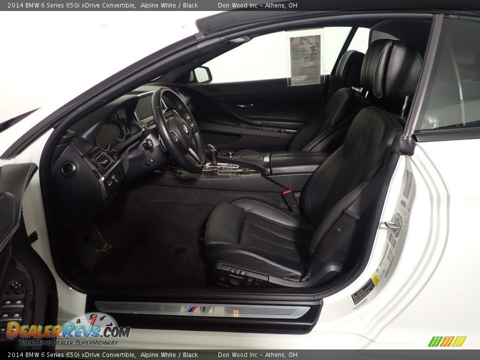 2014 BMW 6 Series 650i xDrive Convertible Alpine White / Black Photo #23