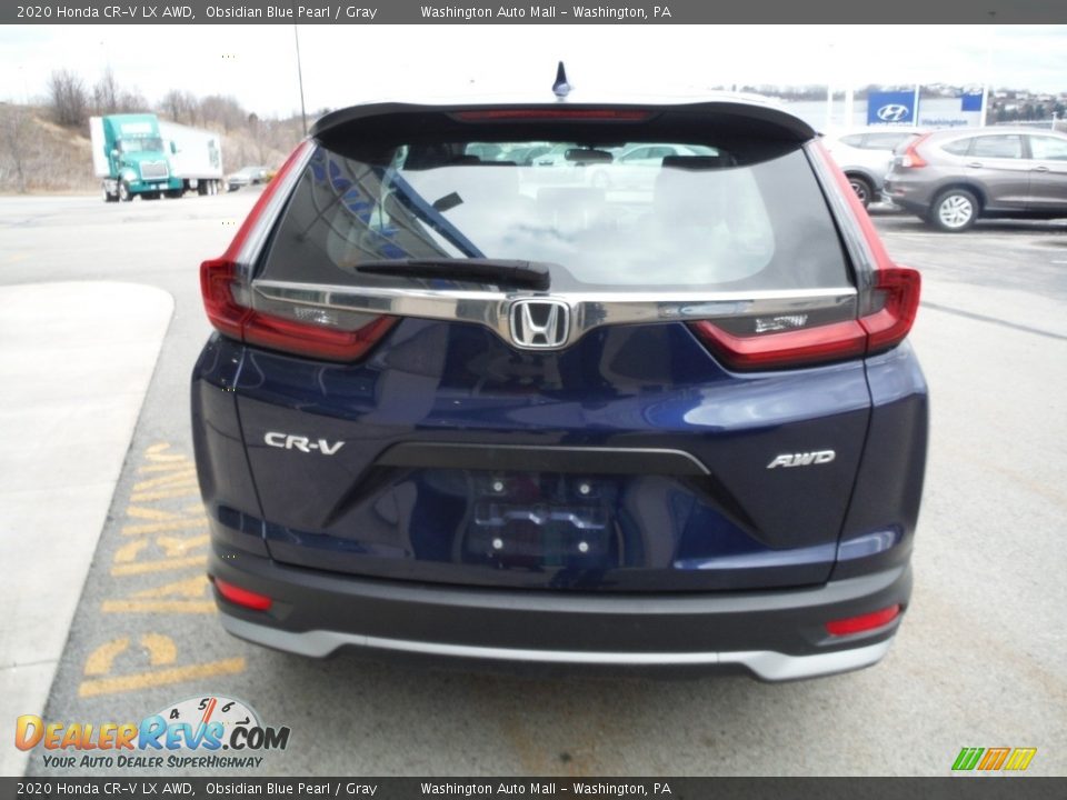 2020 Honda CR-V LX AWD Obsidian Blue Pearl / Gray Photo #7