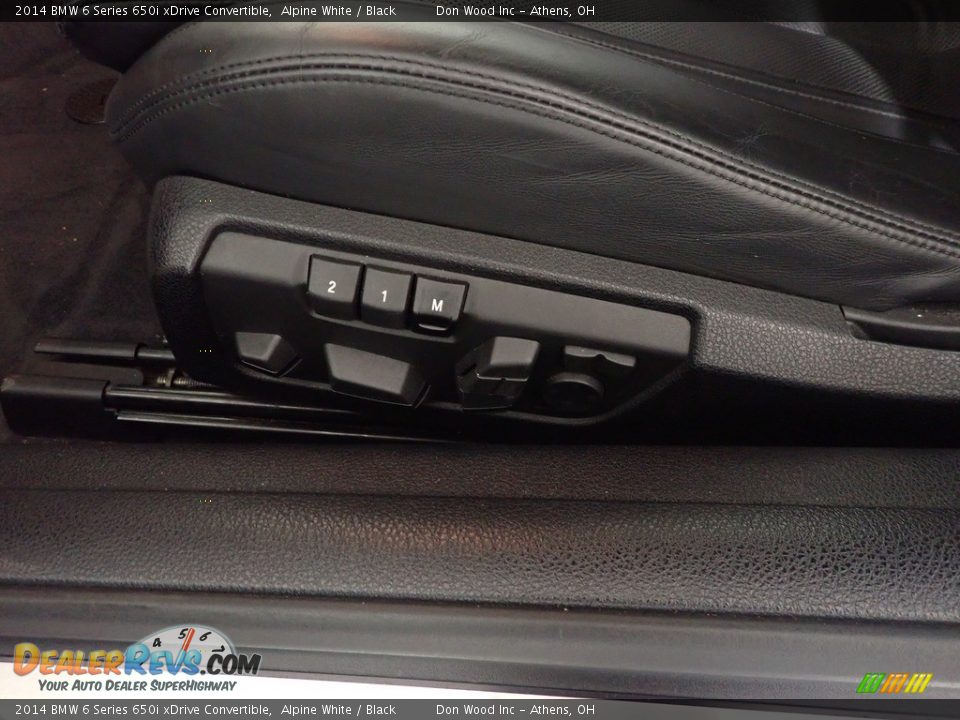 2014 BMW 6 Series 650i xDrive Convertible Alpine White / Black Photo #24