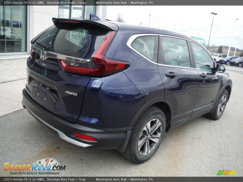 2020 Honda CR-V LX AWD Obsidian Blue Pearl / Gray Photo #8