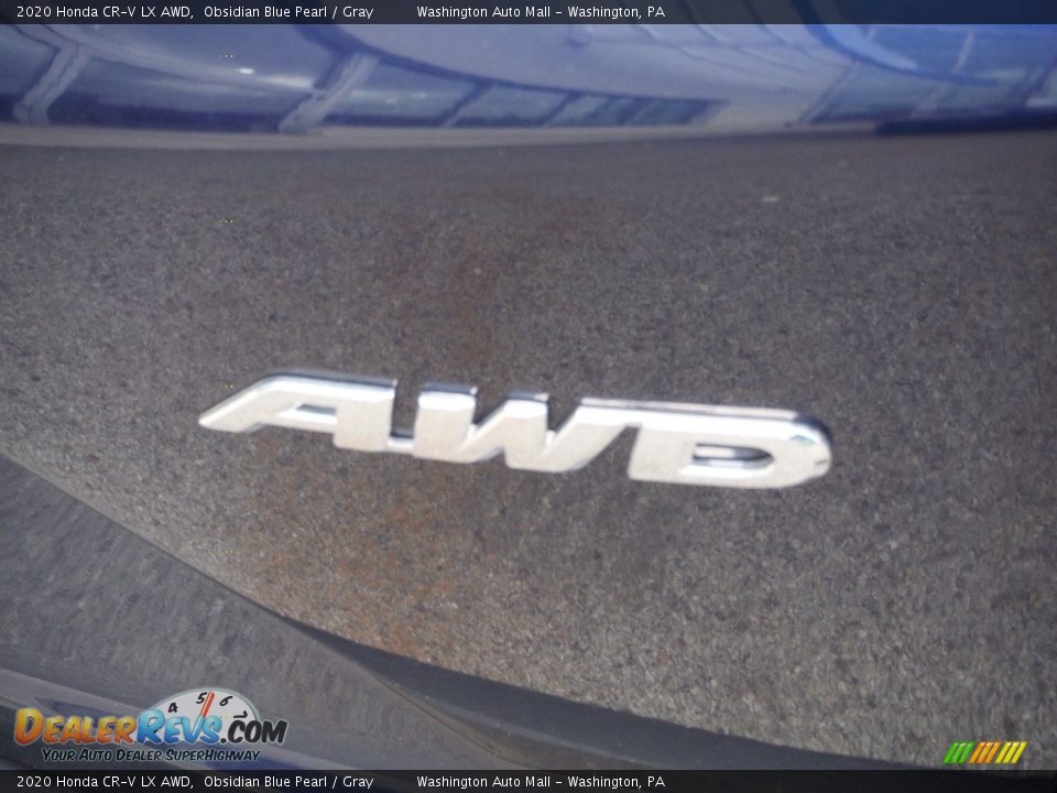 2020 Honda CR-V LX AWD Obsidian Blue Pearl / Gray Photo #9