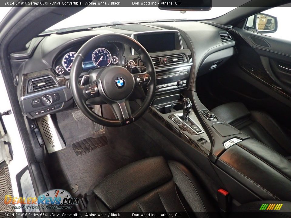 2014 BMW 6 Series 650i xDrive Convertible Alpine White / Black Photo #25