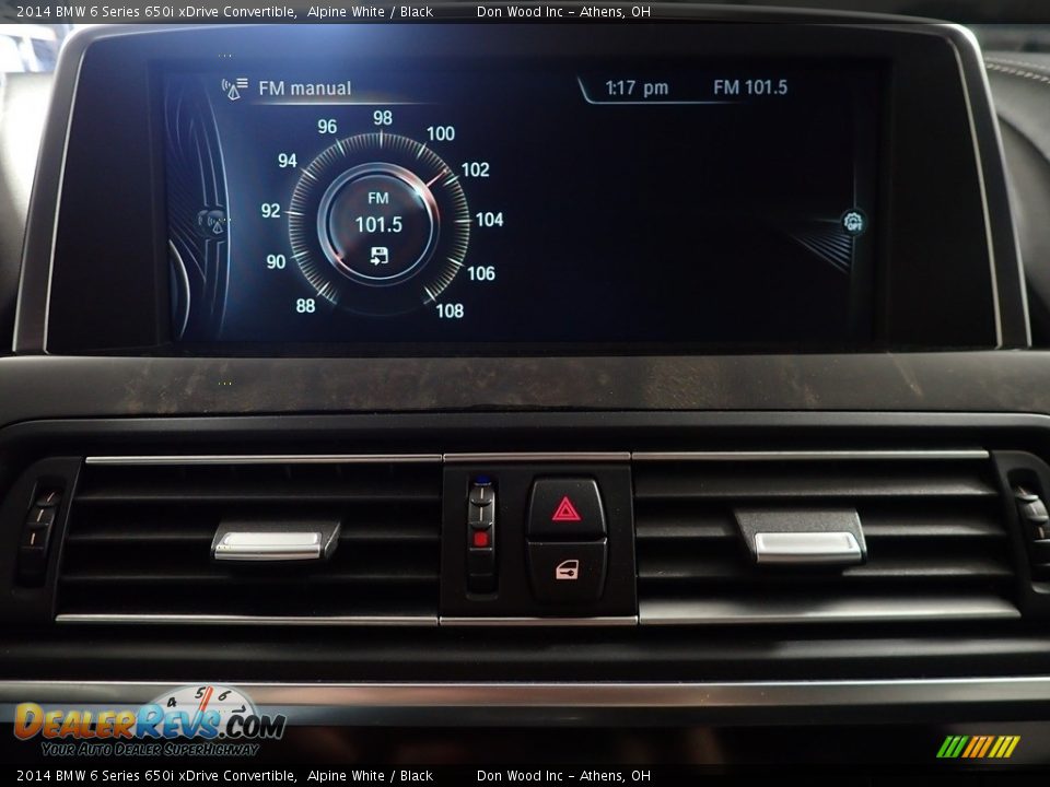 2014 BMW 6 Series 650i xDrive Convertible Alpine White / Black Photo #26