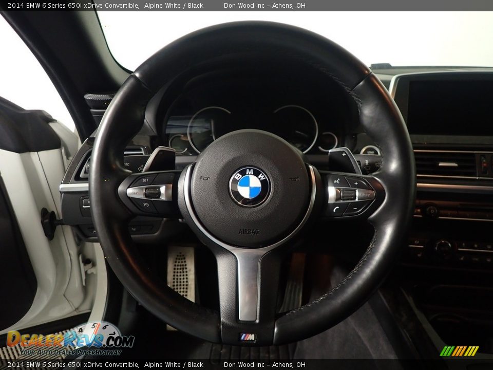 2014 BMW 6 Series 650i xDrive Convertible Alpine White / Black Photo #27