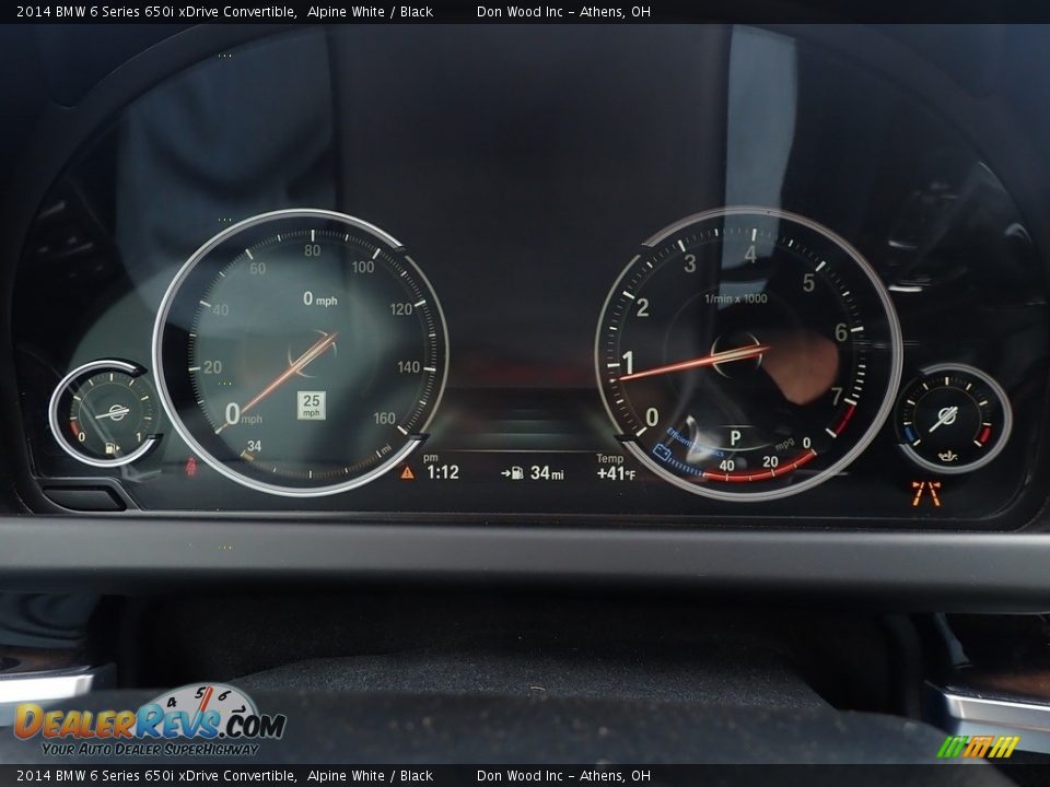 2014 BMW 6 Series 650i xDrive Convertible Alpine White / Black Photo #28