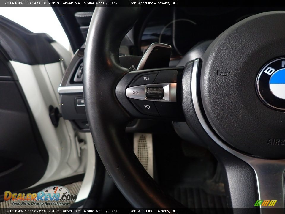 2014 BMW 6 Series 650i xDrive Convertible Alpine White / Black Photo #29