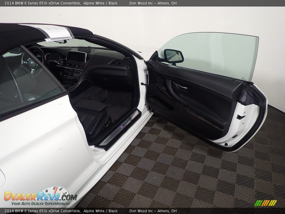2014 BMW 6 Series 650i xDrive Convertible Alpine White / Black Photo #34