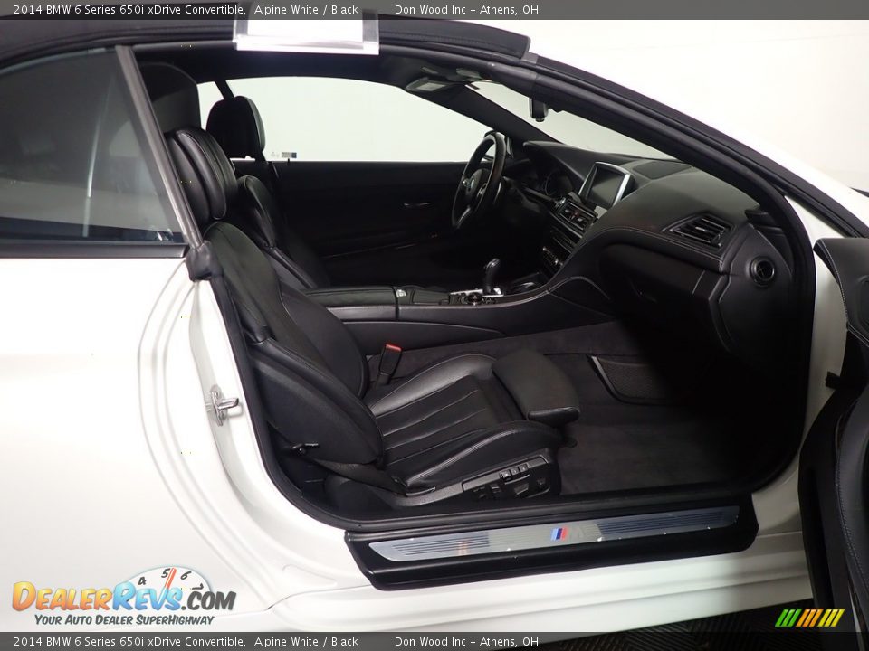 2014 BMW 6 Series 650i xDrive Convertible Alpine White / Black Photo #35
