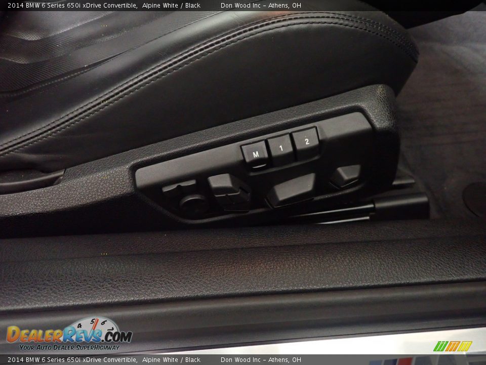 2014 BMW 6 Series 650i xDrive Convertible Alpine White / Black Photo #36