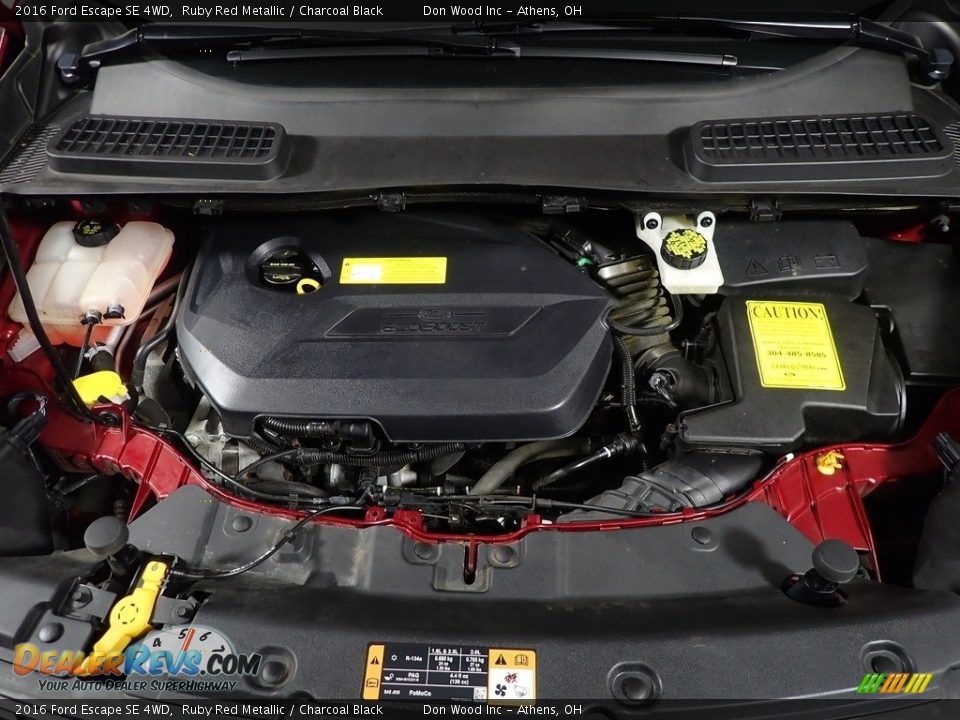 2016 Ford Escape SE 4WD Ruby Red Metallic / Charcoal Black Photo #7
